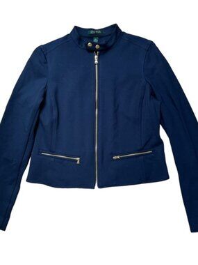 Lauren Ralph Lauren Navy Long Sleeve Jacket Size 12
